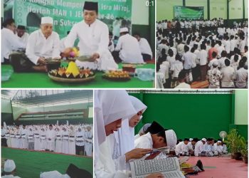 Peringati Harlah dan Sambut UNBK, MAN 1 Jepara Gelar Istighosah dan Sholawat