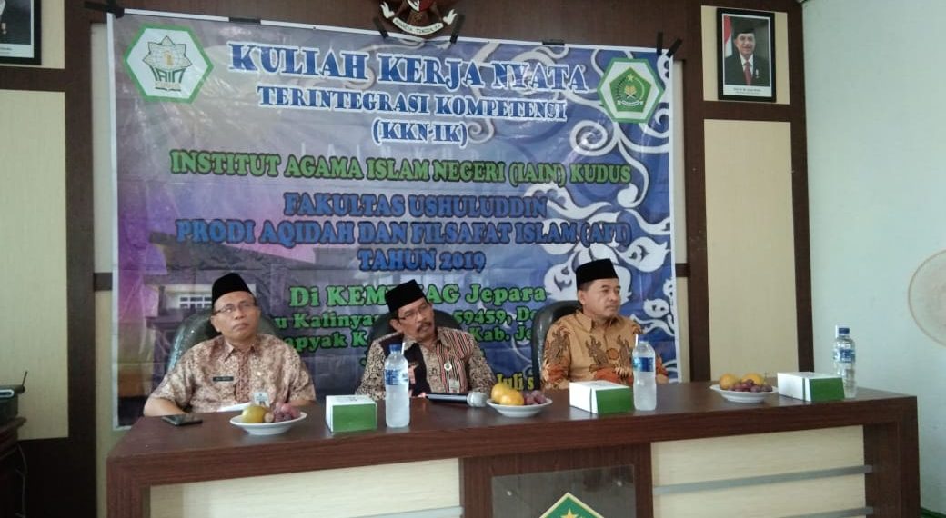 Penutupan dan Penarikan Mahasiswa KKN IK IAIN Kudus di Kemenag Jepara