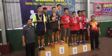 Petenis Meja MAN 1 Jepara Raih Juara 3 POPDA Jateng