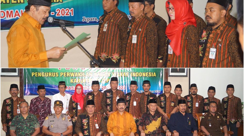 Noor Ahmad Kukuhkan Pengurus BWI Jepara Masa Khidmad 2018-2021