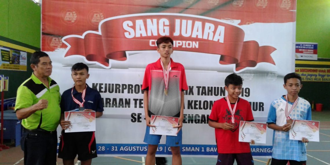 Juara 3 Turnament Tenis Meja, Siswa MAN 1 Jepara Pulang Dengan Hati Puas