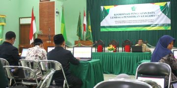 Percepat Sinkronisasi dan Validasi Emis, Seksi Pontren Kumpulkan Operator