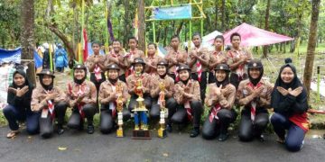 Pramuka MTsN Bawu Jepara Meraih Juara Umum Lomba LT3 se-Kabupaten Jepara.