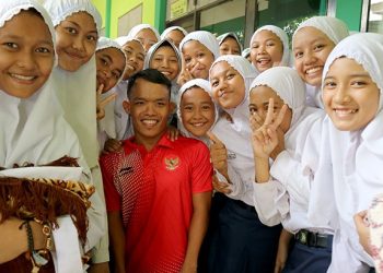 Alumni MTsN 1 Jepara Peraih Perak Asian Para Games 2018 Pulang dan Beri Motivasi Siswa