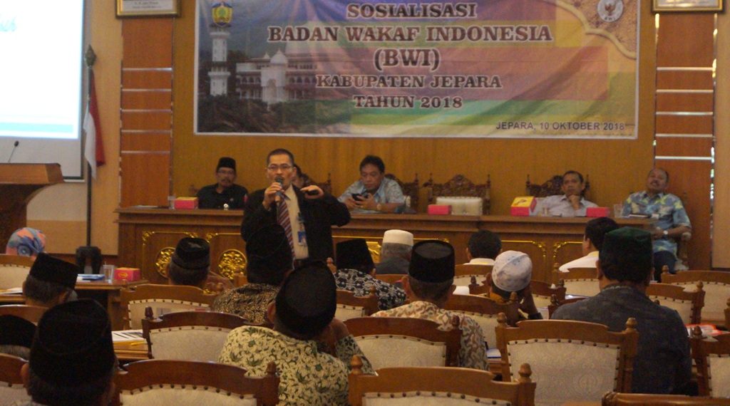 BWI Jepara Lakukan Sosialisasi Sekaligus Laporkan Data Perwakafan Terkini