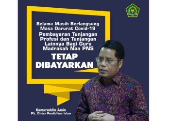 TFH, Tunjangan Guru Madrasah Non PNS Tetap Dibayarkan