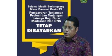 TFH, Tunjangan Guru Madrasah Non PNS Tetap Dibayarkan