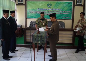 Lantik Pengawas MI, Nor Rosyid Ajak Pengawas Berpegang Teguh Pada Lima Nilai Budaya Kerja