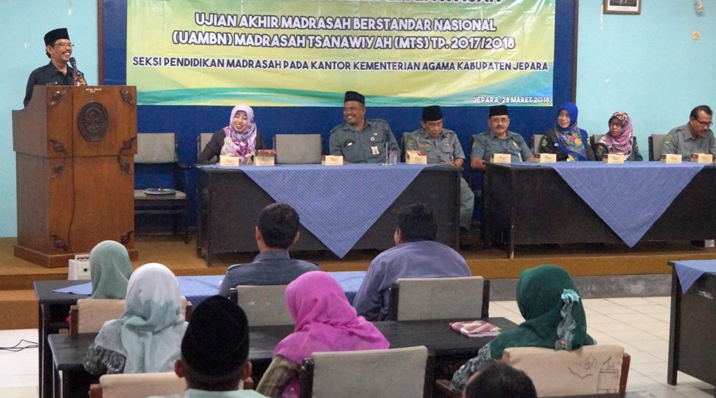 Kemenag Jepara Adakan Sosialisasi Pengawasan UAMBN Madrasah Tsanawiyah