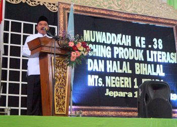 Farhani Launching MTsN 1 Jepara Jadi Madrasah literasi Pertama di Jateng
