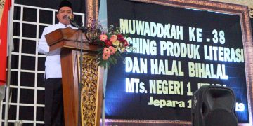 Farhani Launching MTsN 1 Jepara Jadi Madrasah literasi Pertama di Jateng