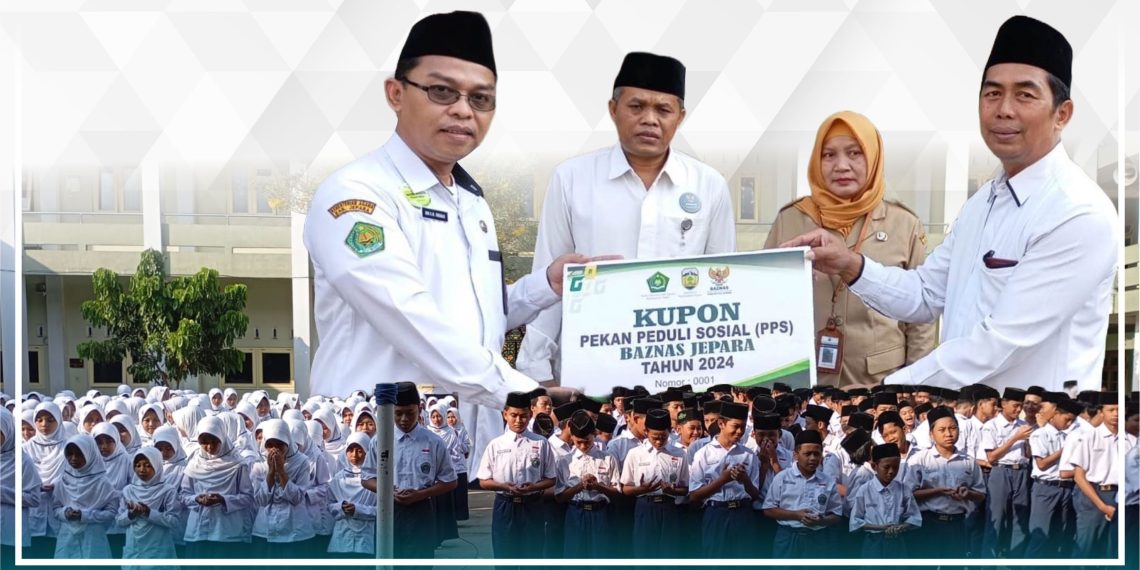 Baznas & Kemenag Jepara Dorong Filantropi Sejak Dini melalui Pekan Peduli Sosial