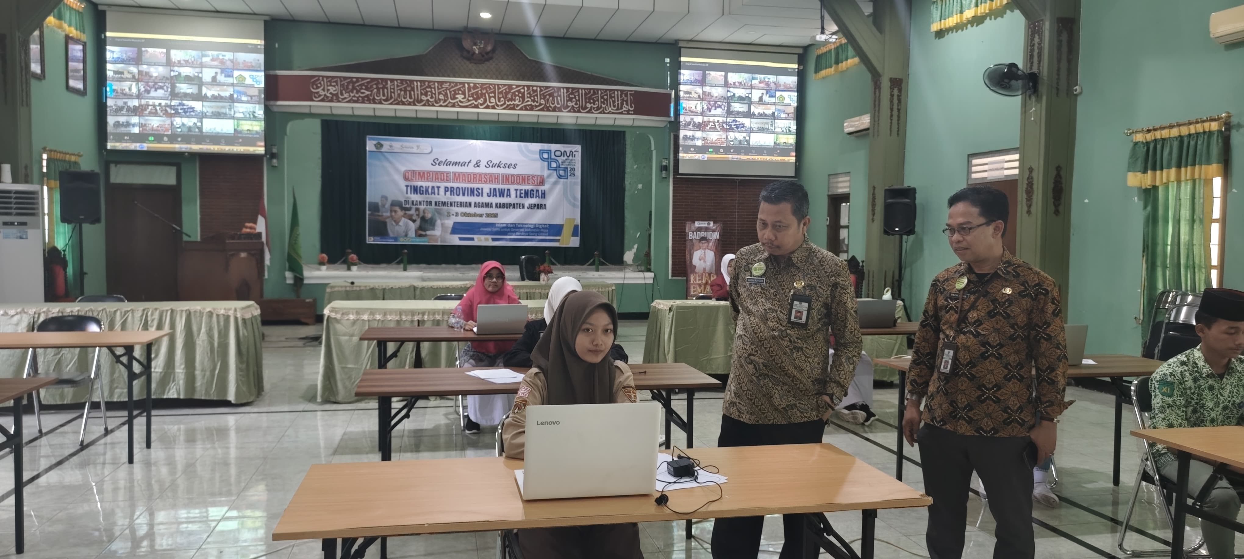 Kankemenag Jepara Monitoring Pelaksanaan Olimpiade Madrasah Indonesia (OMI) Tingkat Provinsi Jawa Tengah
