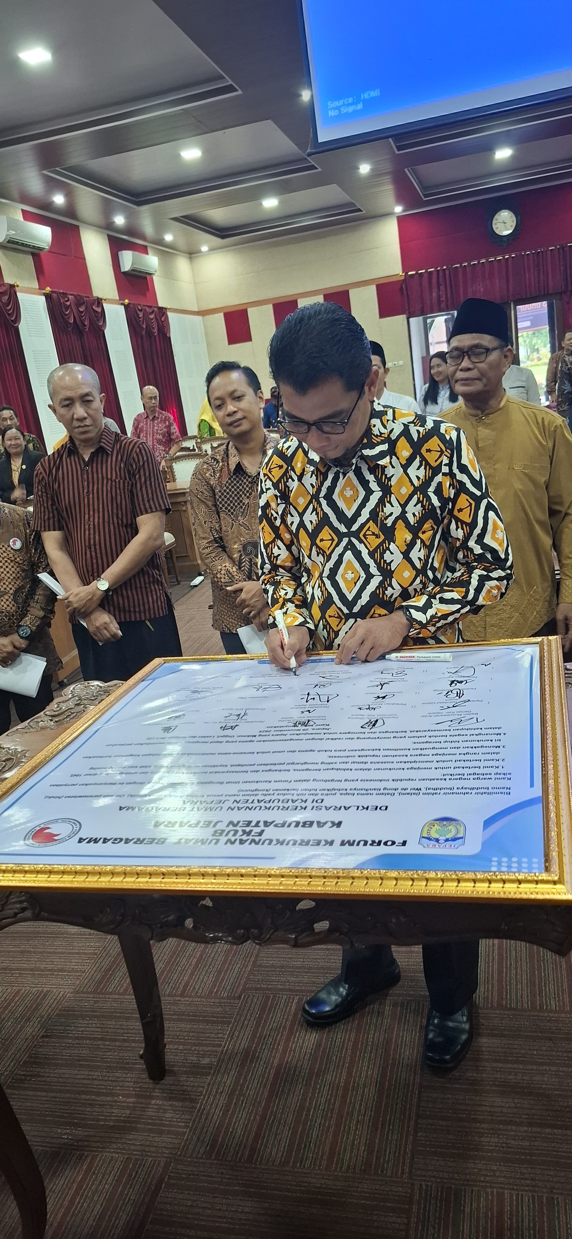 FGD dan Penandatanganan Deklarasi Kerukunan Umat Beragama