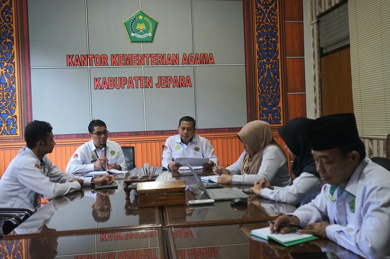 Tingkatkan Kualitas Kinerja Pelayanan, Kankemenag Jepara Gelar Koordinasi SDM