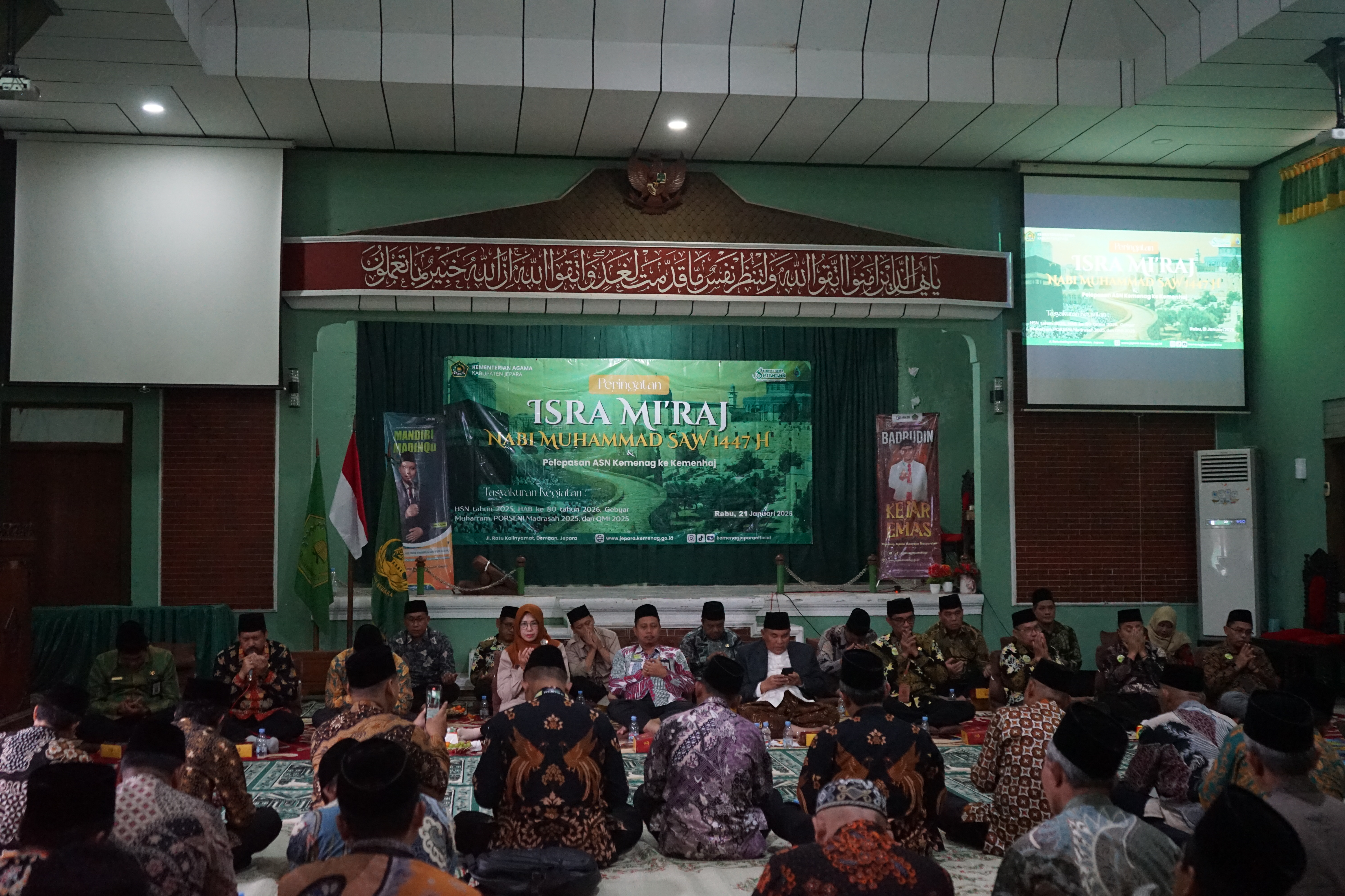 Khidmat dan Penuh Syukur, Kankemenag Jepara Gelar Peringatan Isra Mi’raj & Lepas ASN ke Kemenhaj