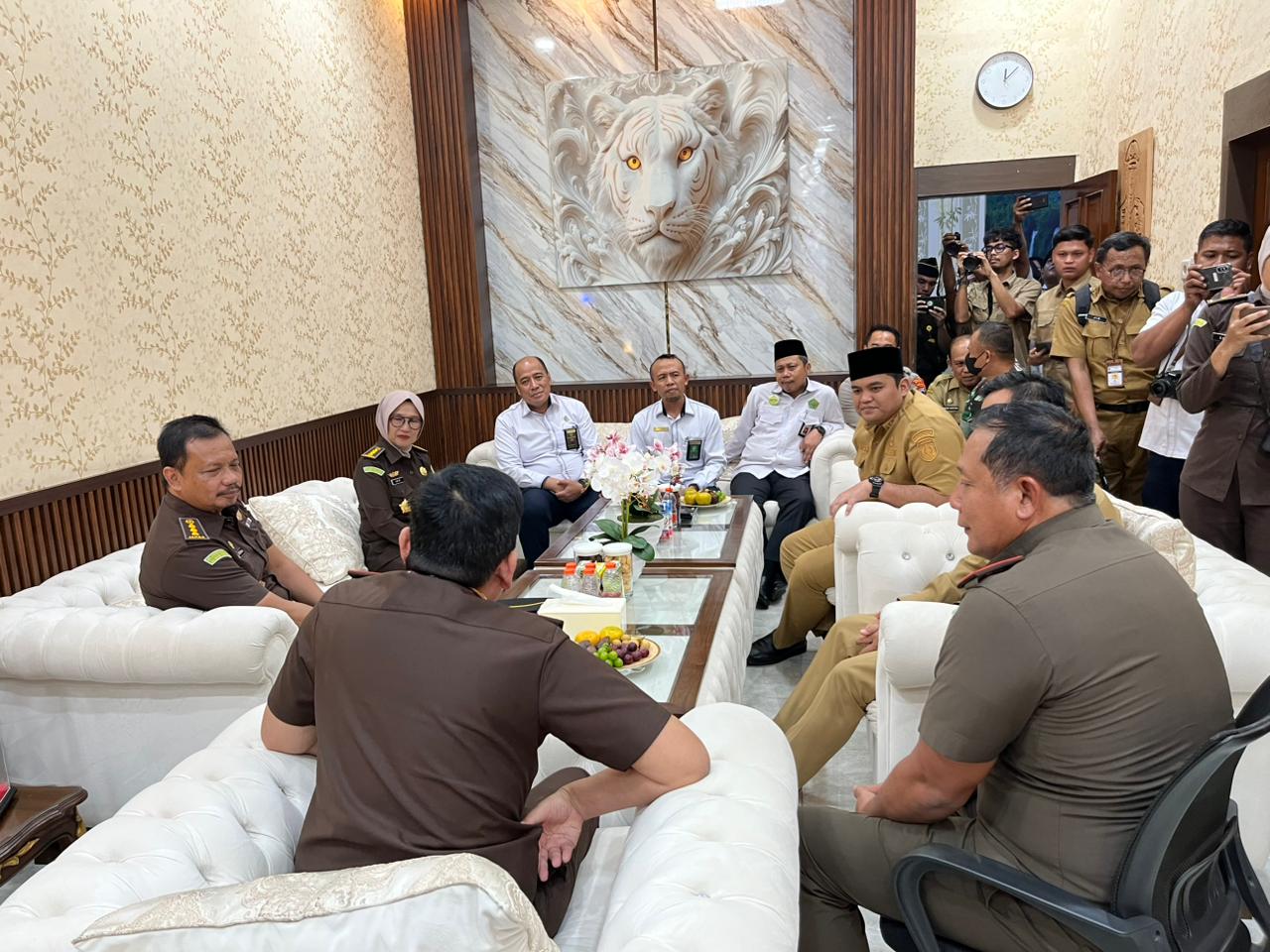 Kakankemenag Kab. Jepara Bersama Forkopimda Sambut Kunjungan Kerja Kajati Jawa Tengah