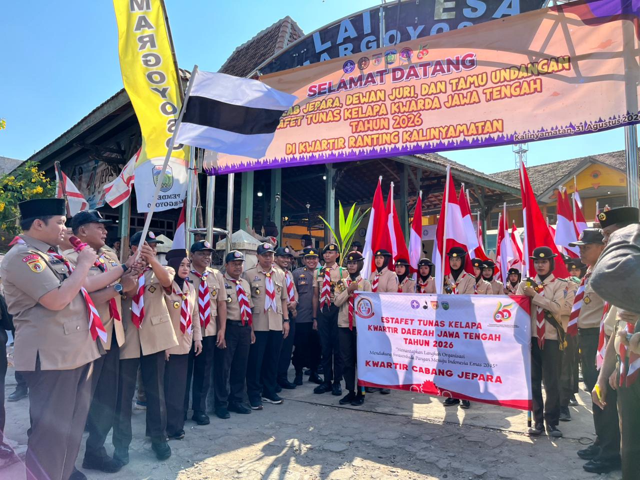 Estafet Tunas Kelapa Tuntaskan Perjalanan di Jepara, Semangat Pramuka Didorong Jadi Pelopor Pembangunan