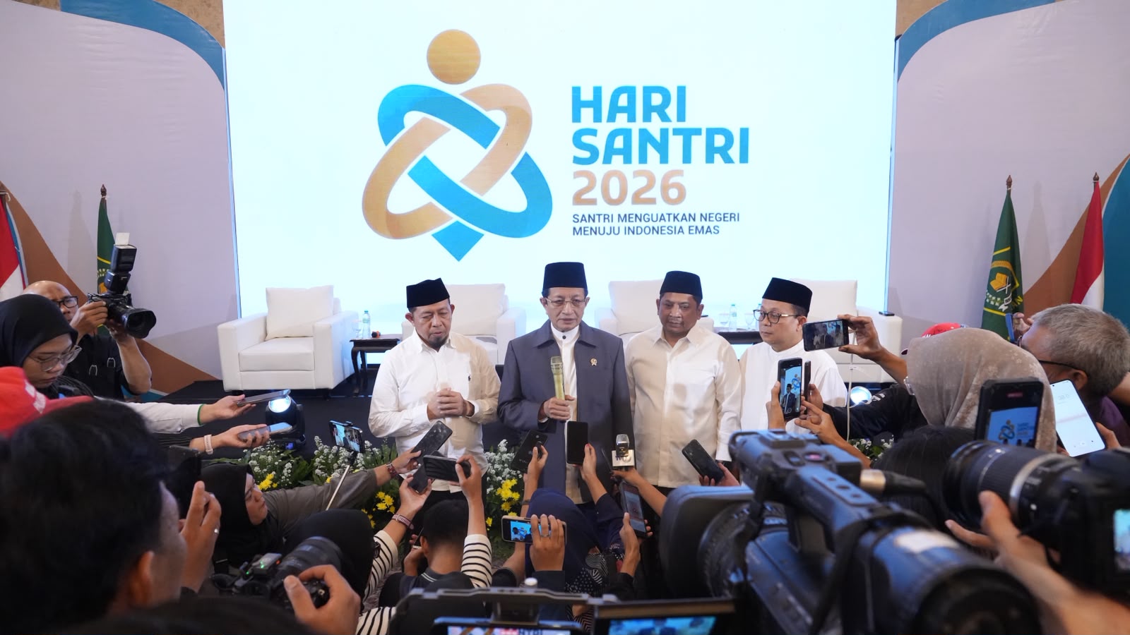 Logo, Tema, dan Rangkaian Hari Santri 2026 Diluncurkan, Menag: Momentum Pengingat Peran Ulama dan Santri