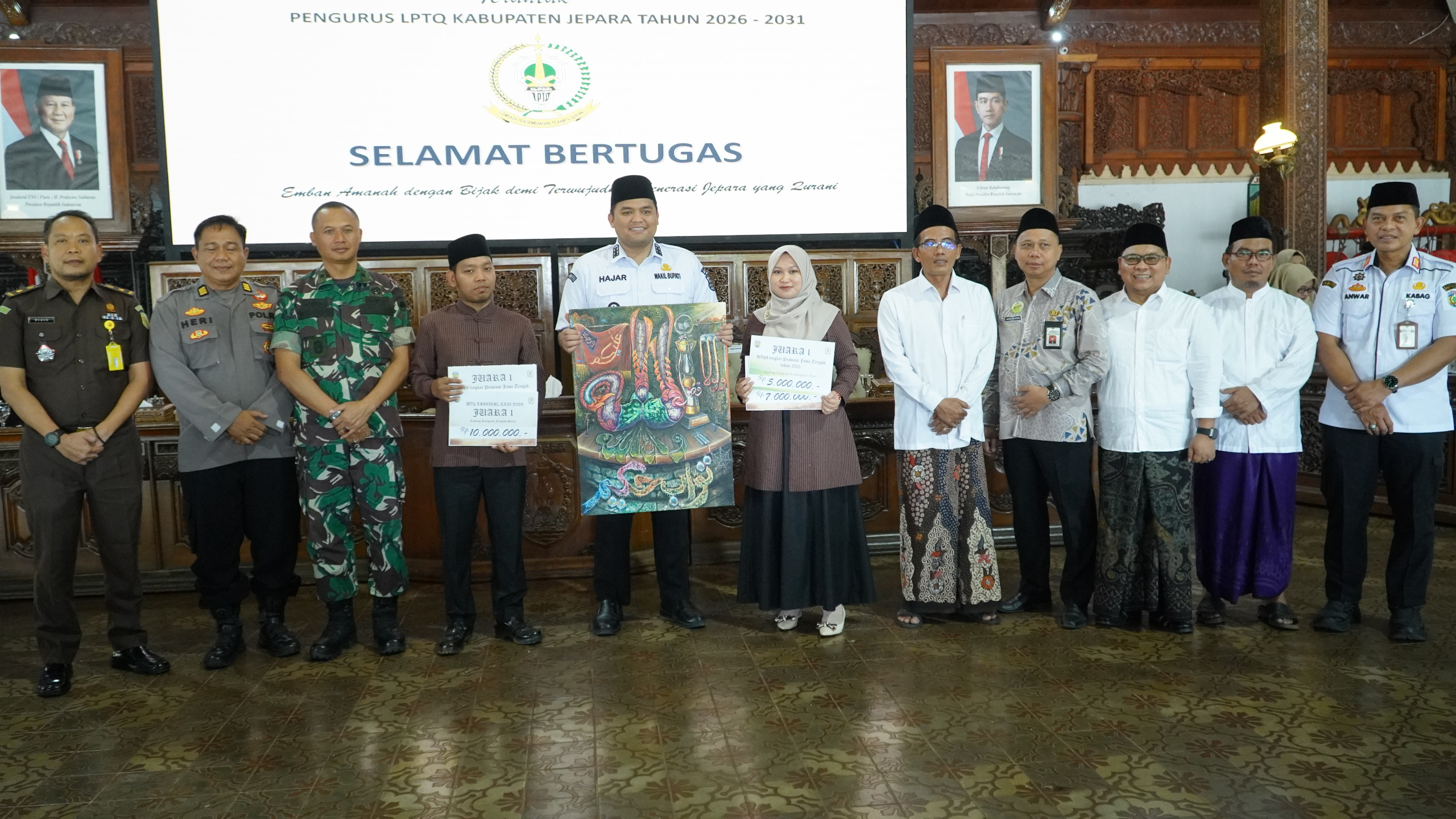 Ukir Prestasi di MTQ Nasional XXXI, Dua Kafilah Jepara Terima Penghargaan