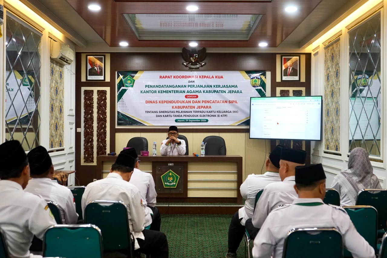 Kemenag Jepara Gelar Rakor Kepala KUA, Sinergitas Layanan Adminduk