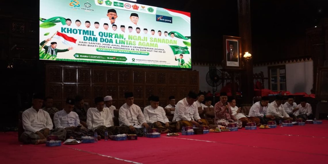 Perkuat Kerukunan, Kabupaten Jepara Peringati Hari Santri 2026 Melalui Khotmil Qur’an, Ngaji Sanadan dan Doa Lintas Agama
